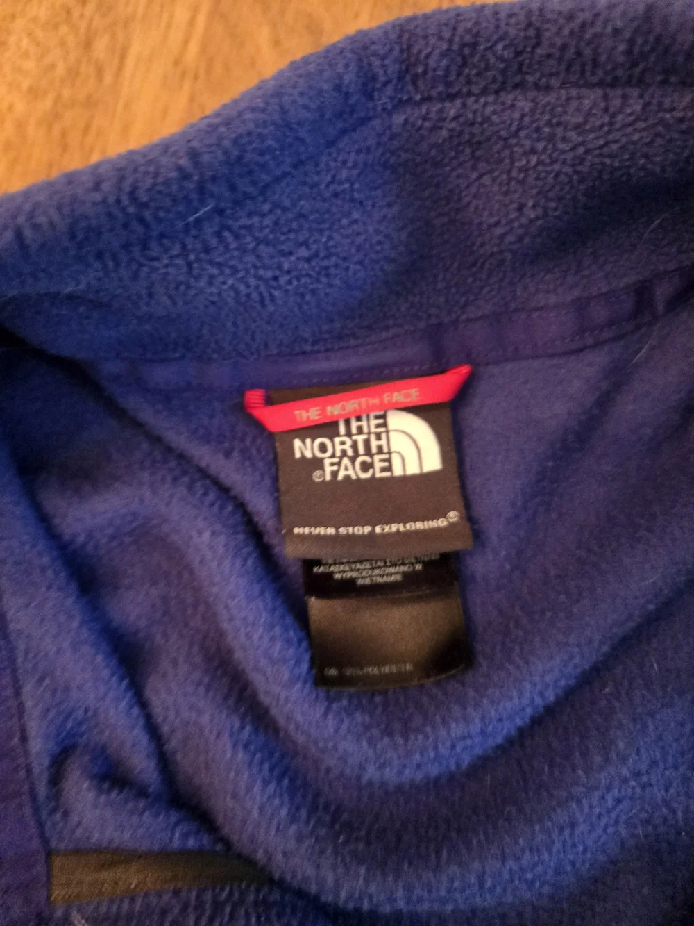 The North Face Men's Blue Fleece Pullover Jacket